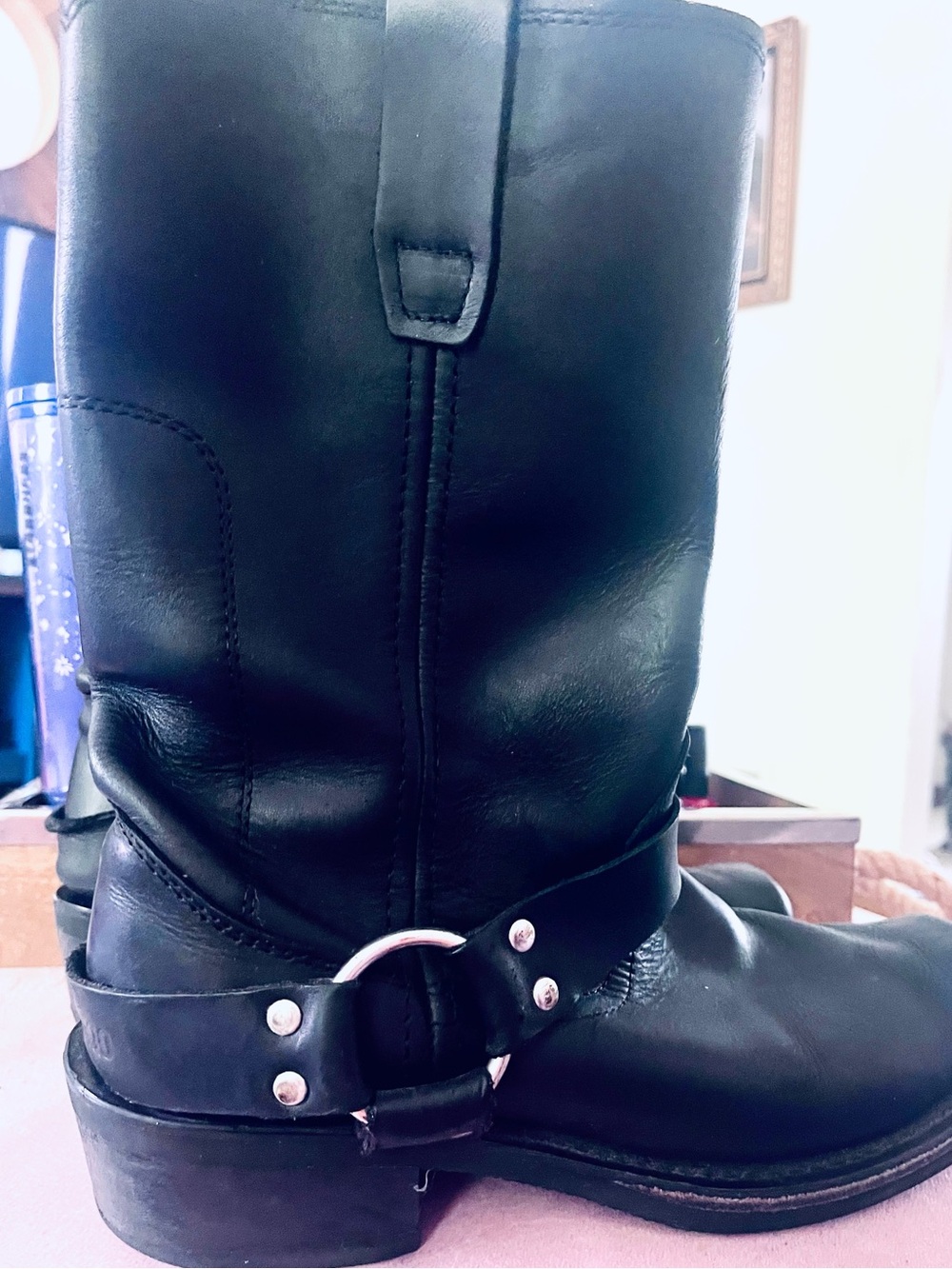 Durango Black Leather Harness Boot 8D womens 11/ men’s 9